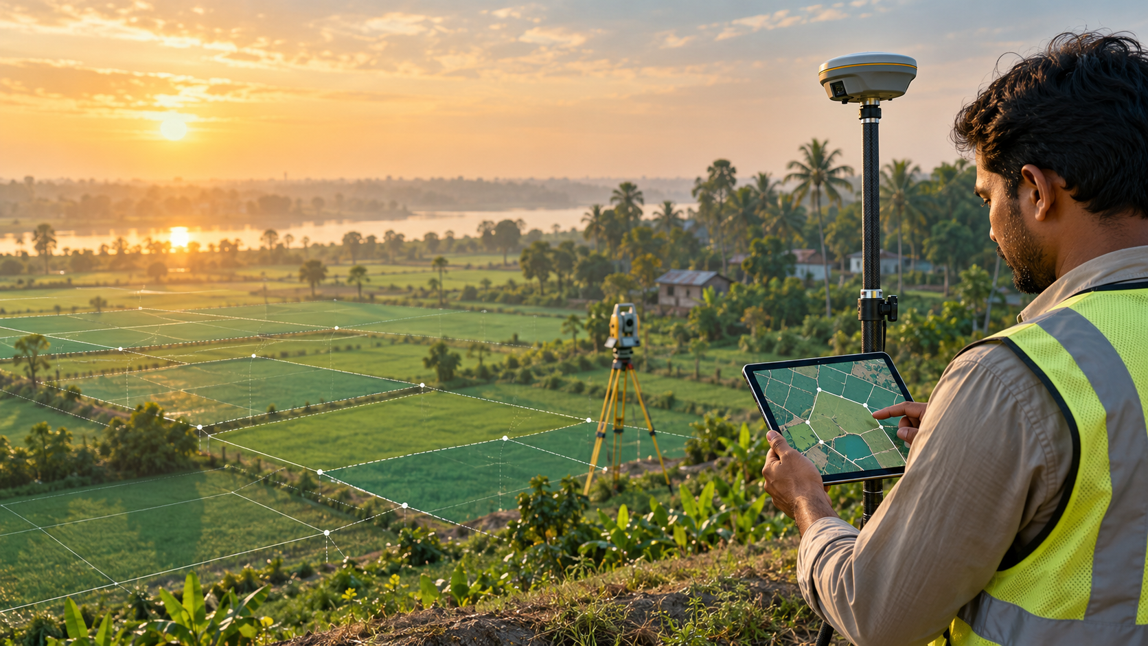 BDLandPro ডিজিটাল ভূমি জরিপে GNSS ও মৌজা নকশা ব্যবহার